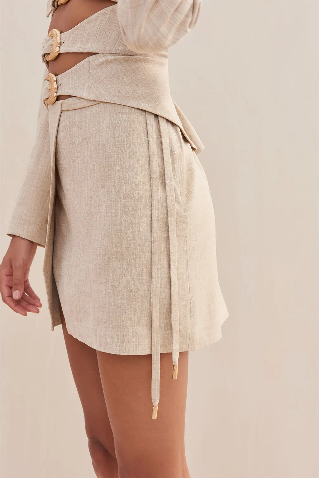 SAMMY SKIRT - ECRU sold by cult gaia product image thumbnail 4