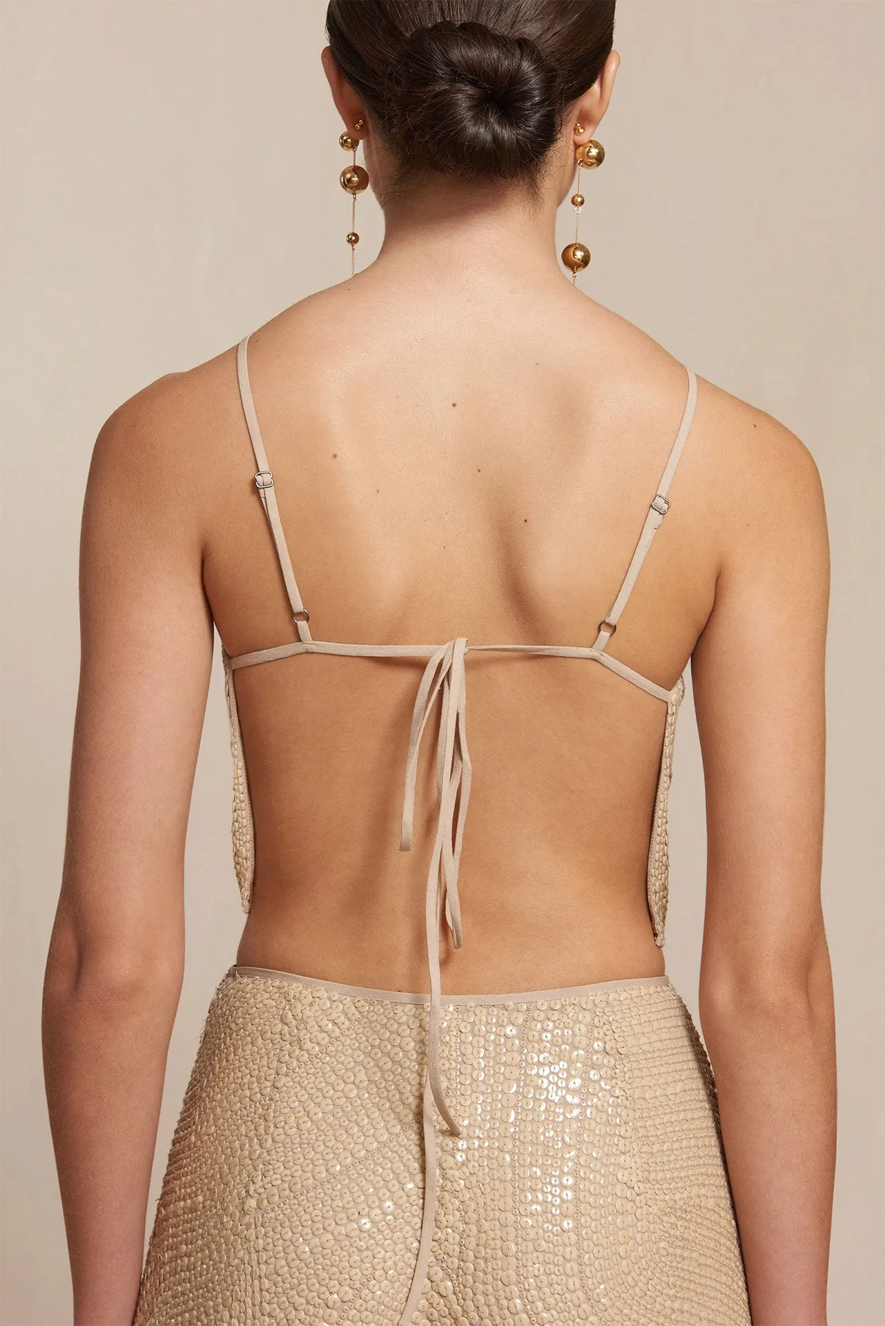 POLI TOP - CHAMPAGNE sold by cult gaia product image thumbnail 3