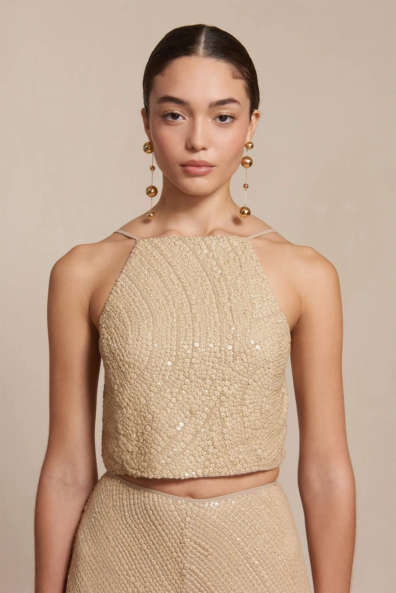 POLI TOP - CHAMPAGNE sold by cult gaia