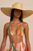 ESTELLA BIKINI TOP - VINTAGE STRIPE PRINT sold by cult gaia