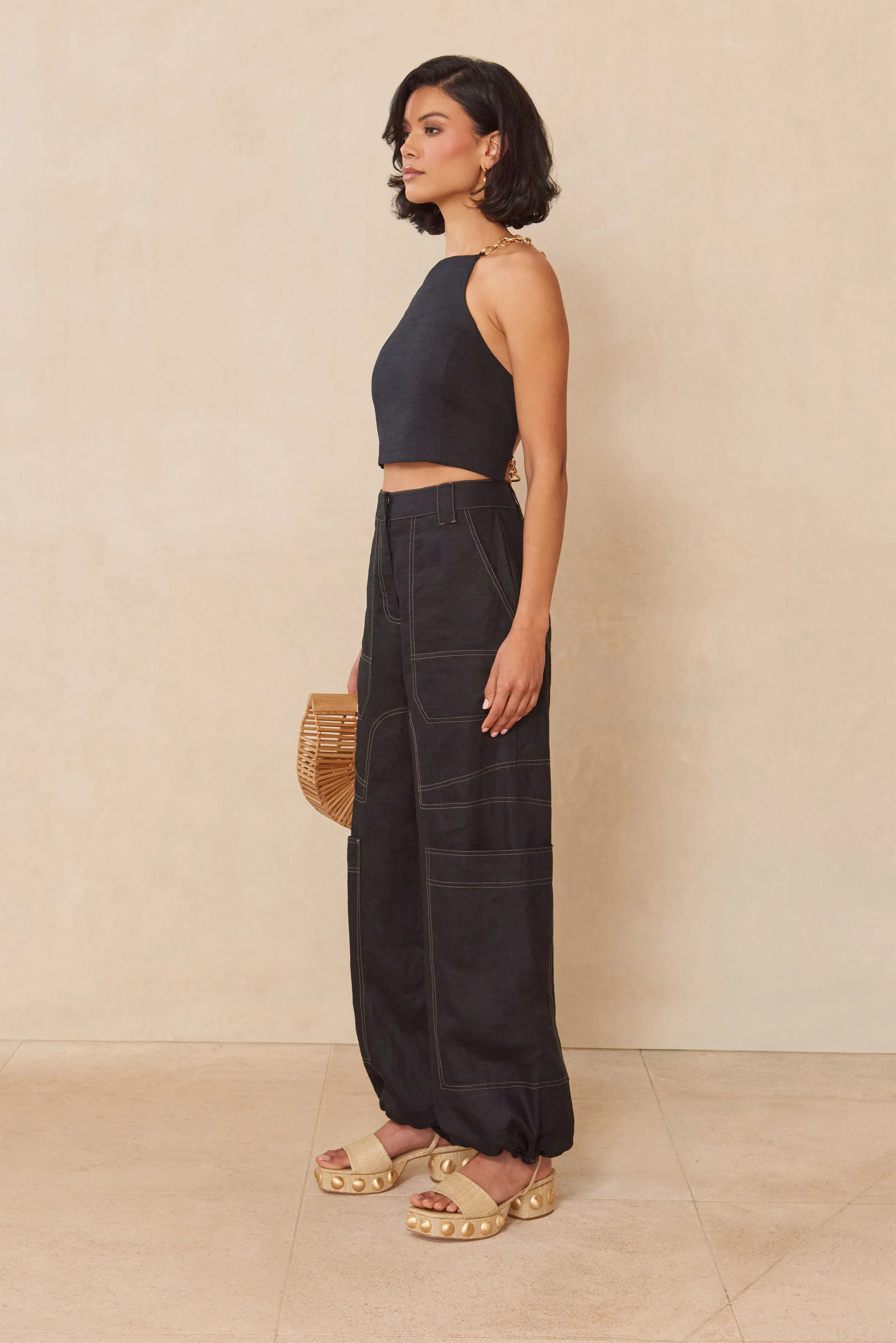 JOEY TOP - BLACK sold by Cult Gaia product image thumbnail 3