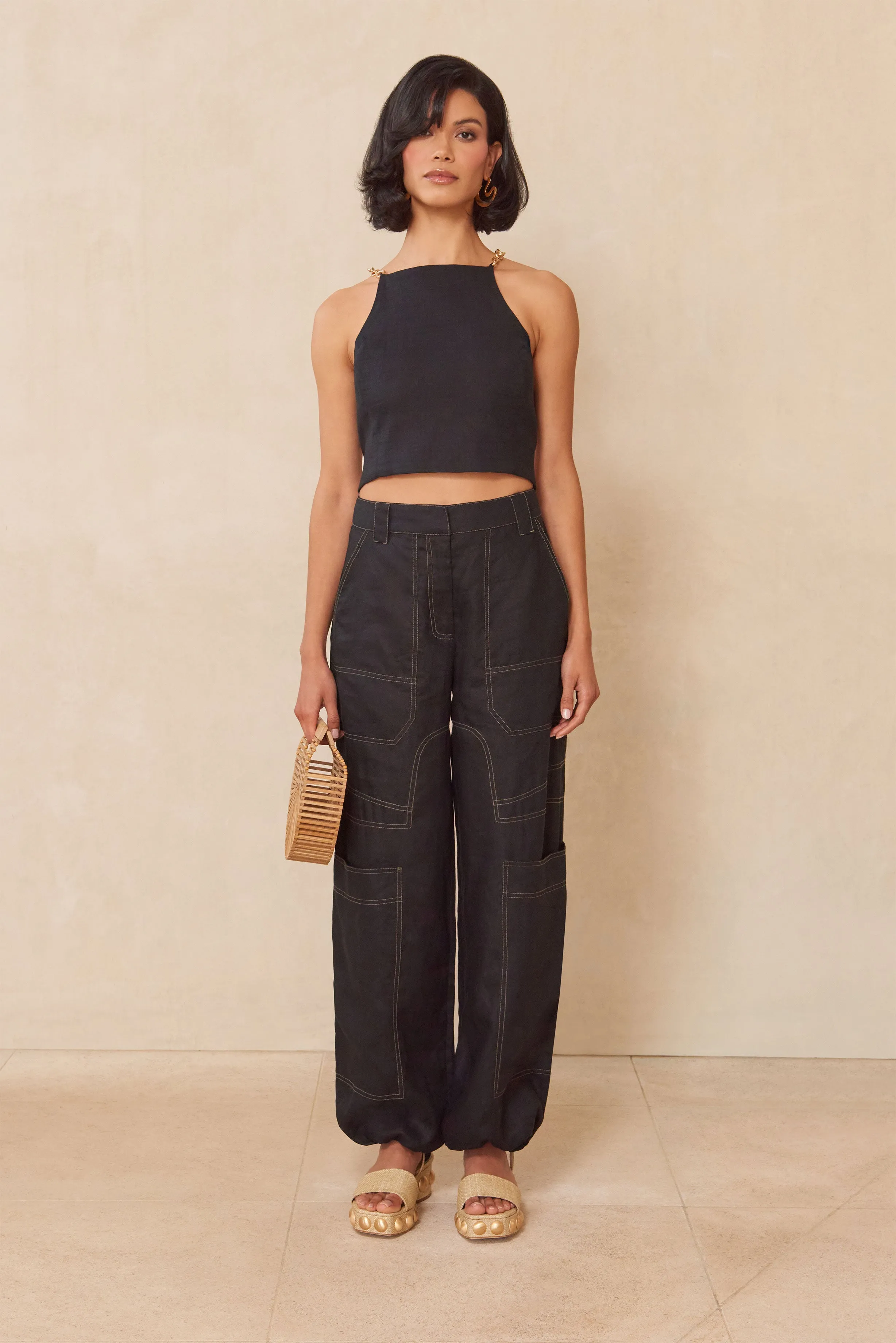 JOEY TOP - BLACK sold by Cult Gaia product image thumbnail 4