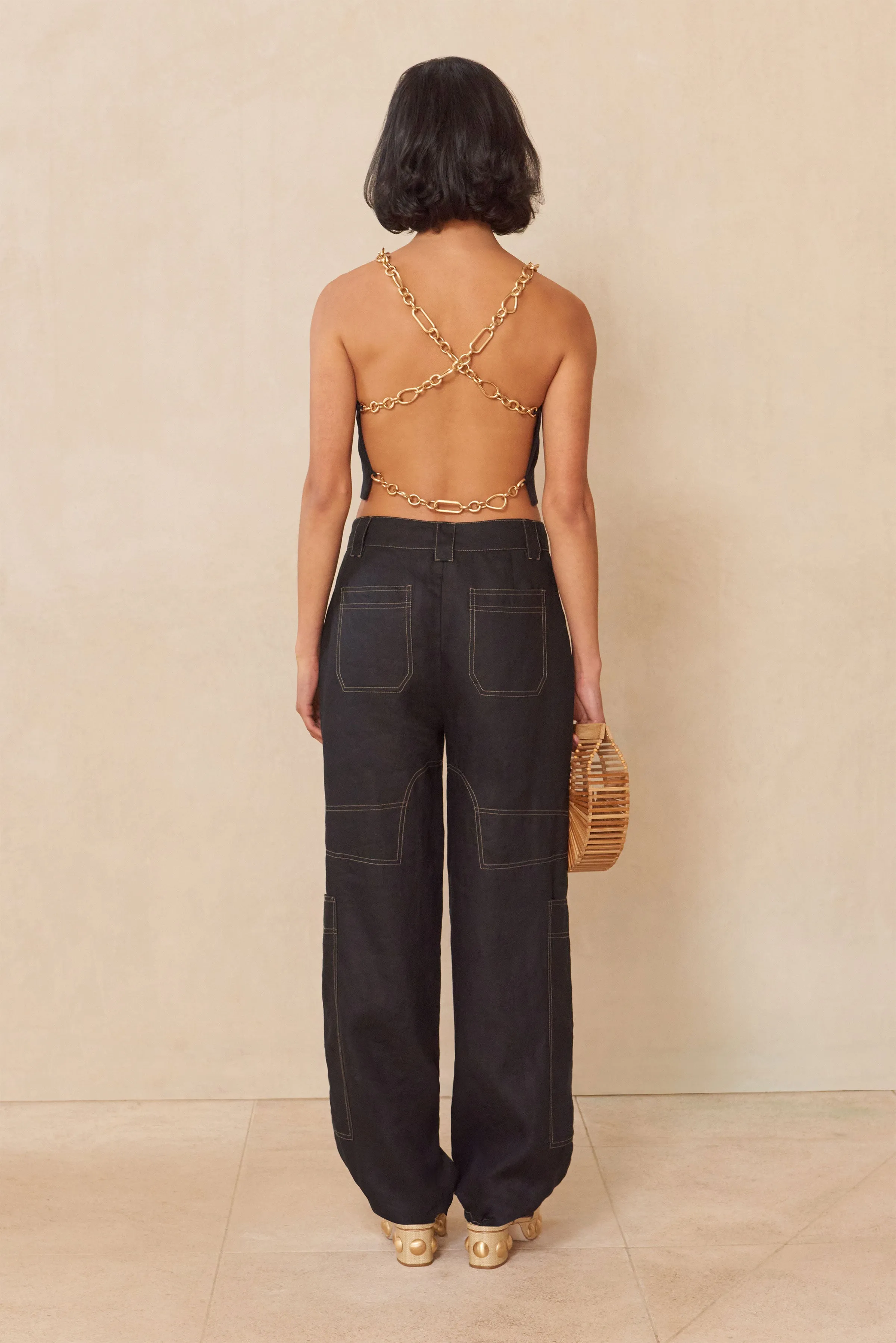 JOEY TOP - BLACK sold by Cult Gaia product image thumbnail 5