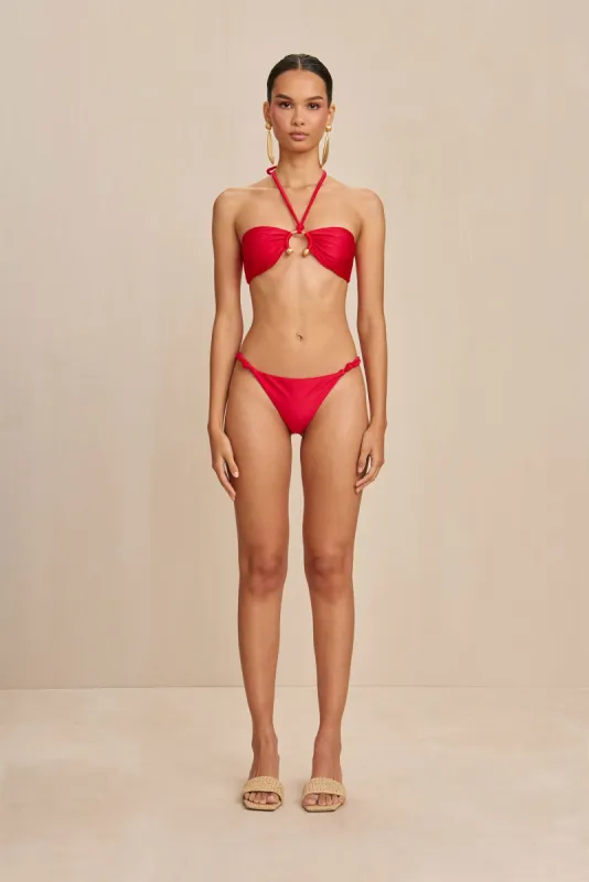 BRENNER BIKINI BOTTOM - LOLLIPOP sold by Cult Gaia
