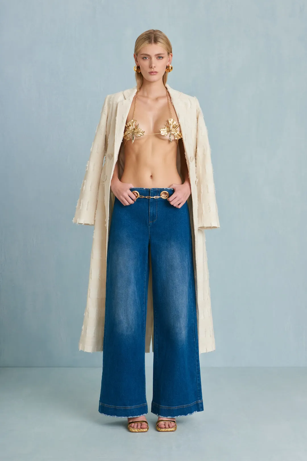 DILAN COAT - OFF WHITE MULTI sold by Cult Gaia product image thumbnail 2