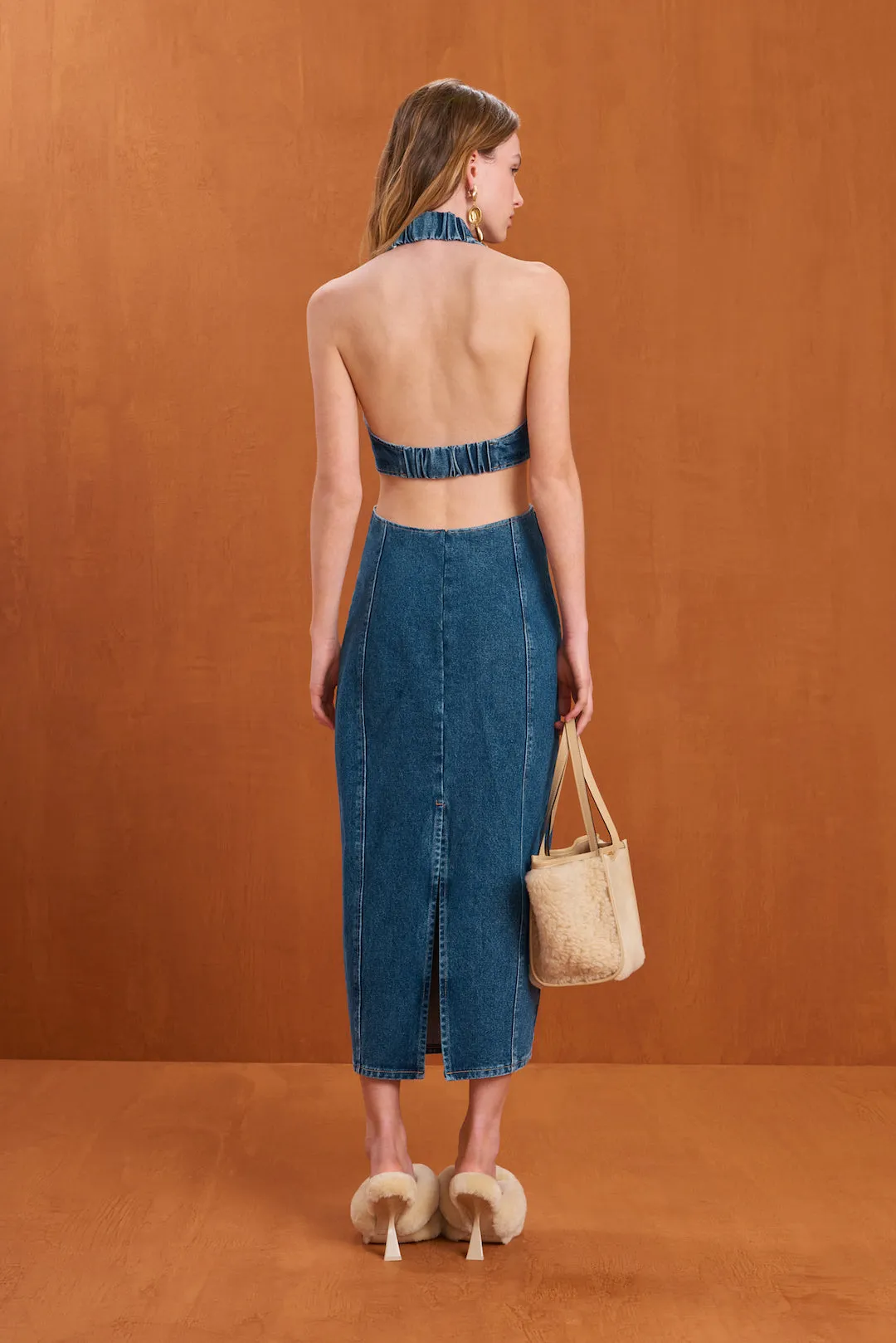 ABI JEAN DRESS - INDIGO sold by Cult Gaia product image thumbnail 4