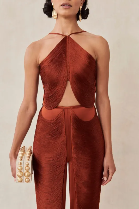QUELLA TOP - BRONZE sold by cult gaia