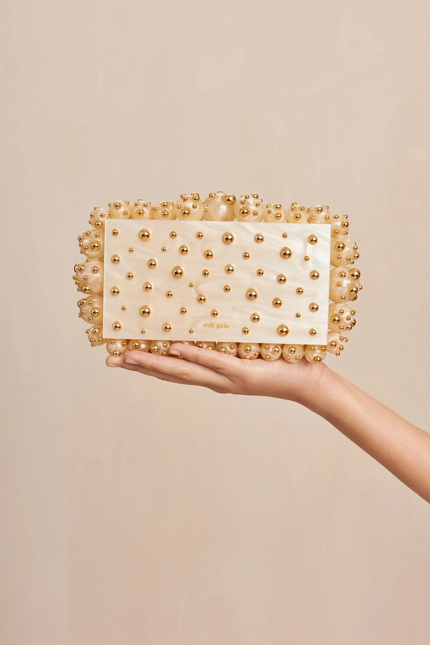 EOS CLUTCH - STUDDED IVORY sold by cult gaia product image thumbnail 4
