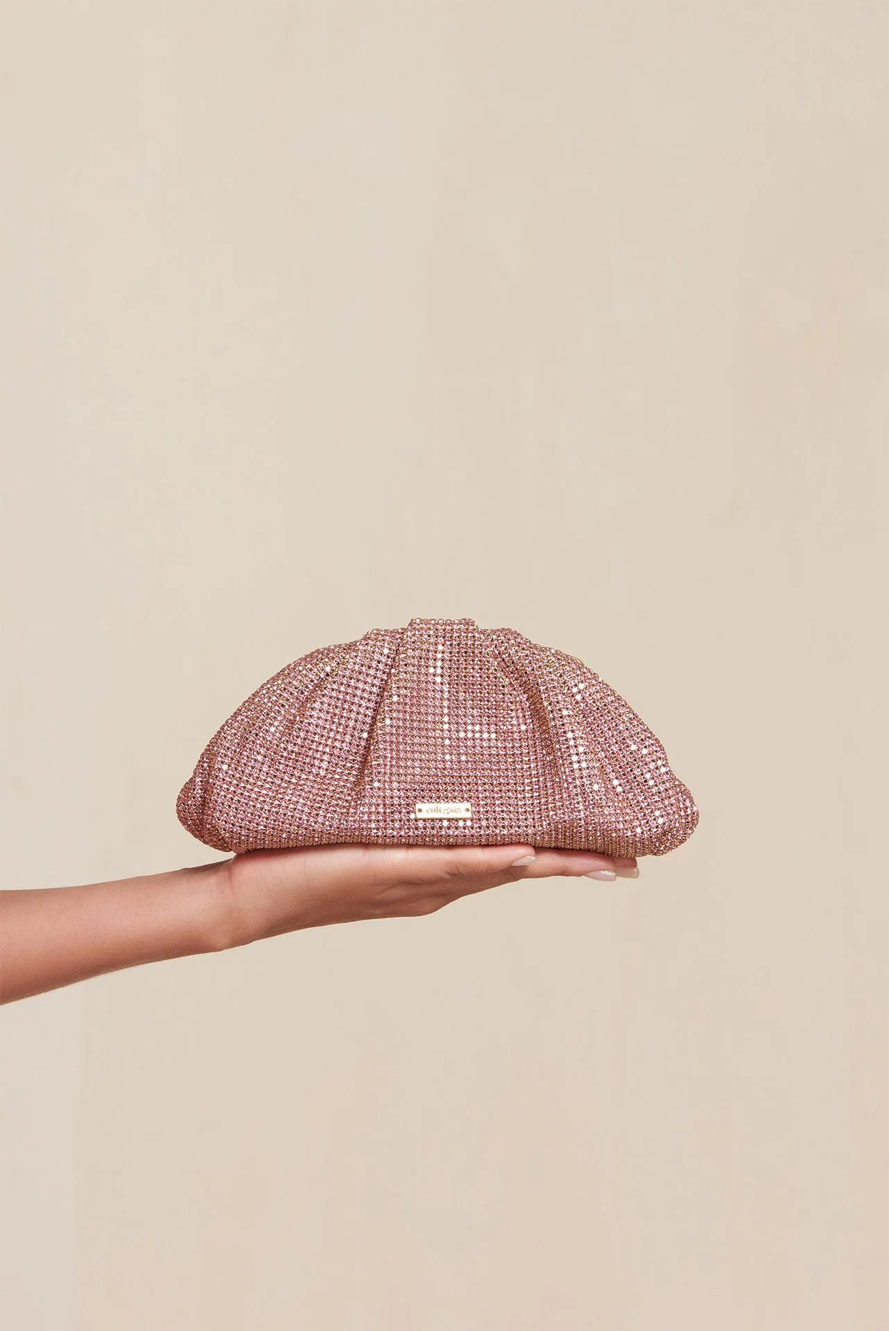 JAALA NANO RHINESTONE CLUTCH - BLUSH sold by cult gaia product image thumbnail 4