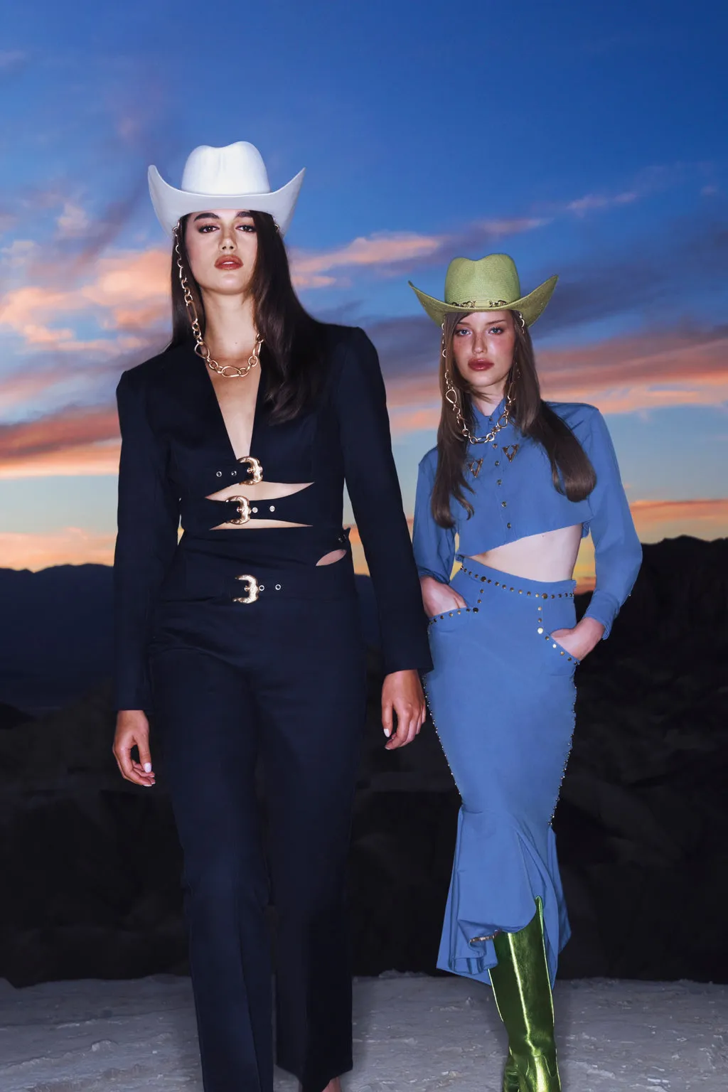 LEILA SKIRT - DUSTED INDIGO sold by cult gaia product image thumbnail 5