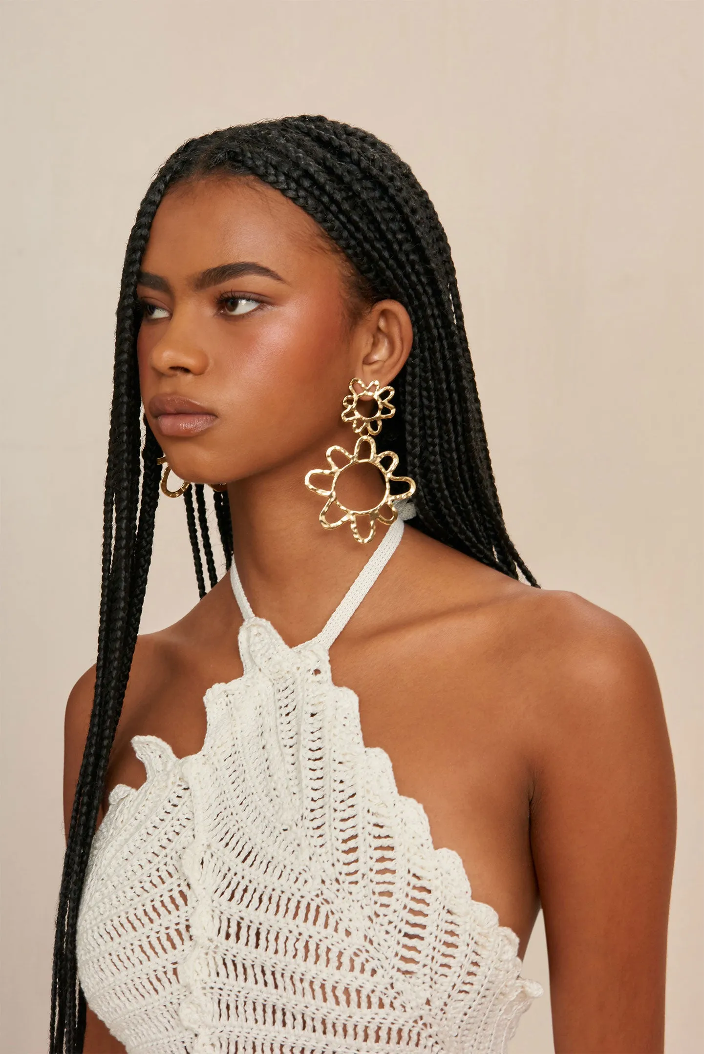 MORGAN EARRING - SHINY BRASS sold by cult gaia product image thumbnail 2