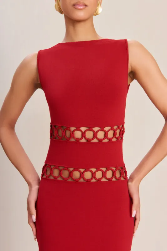 RIVER KNIT DRESS - MERLOT sold by Cult Gaia