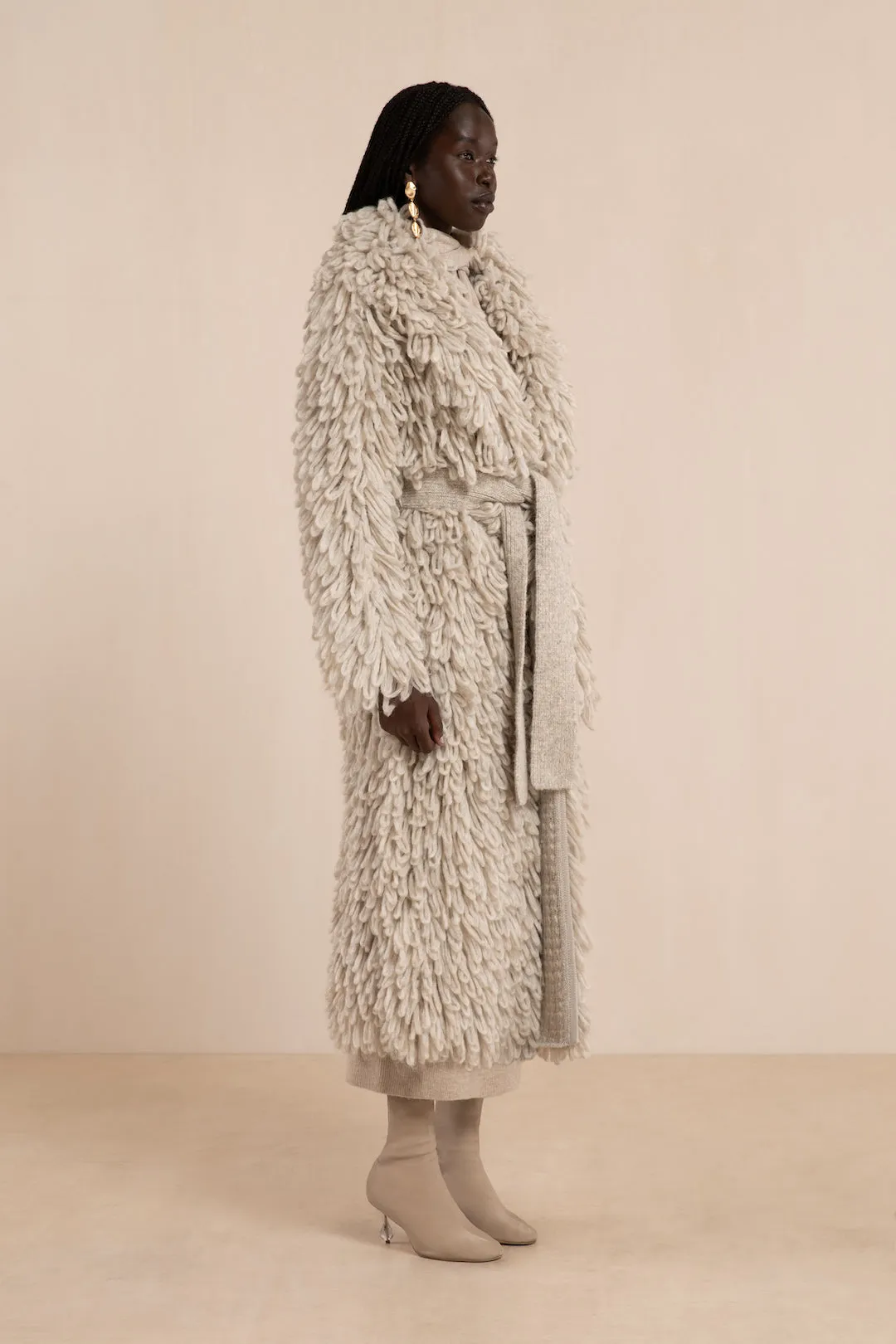 ZENDAYA KNIT CARDIGAN - FOG sold by Cult Gaia product image thumbnail 3