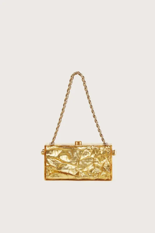 HAJAR SHOULDER BAG - GOLD sold by Cult Gaia