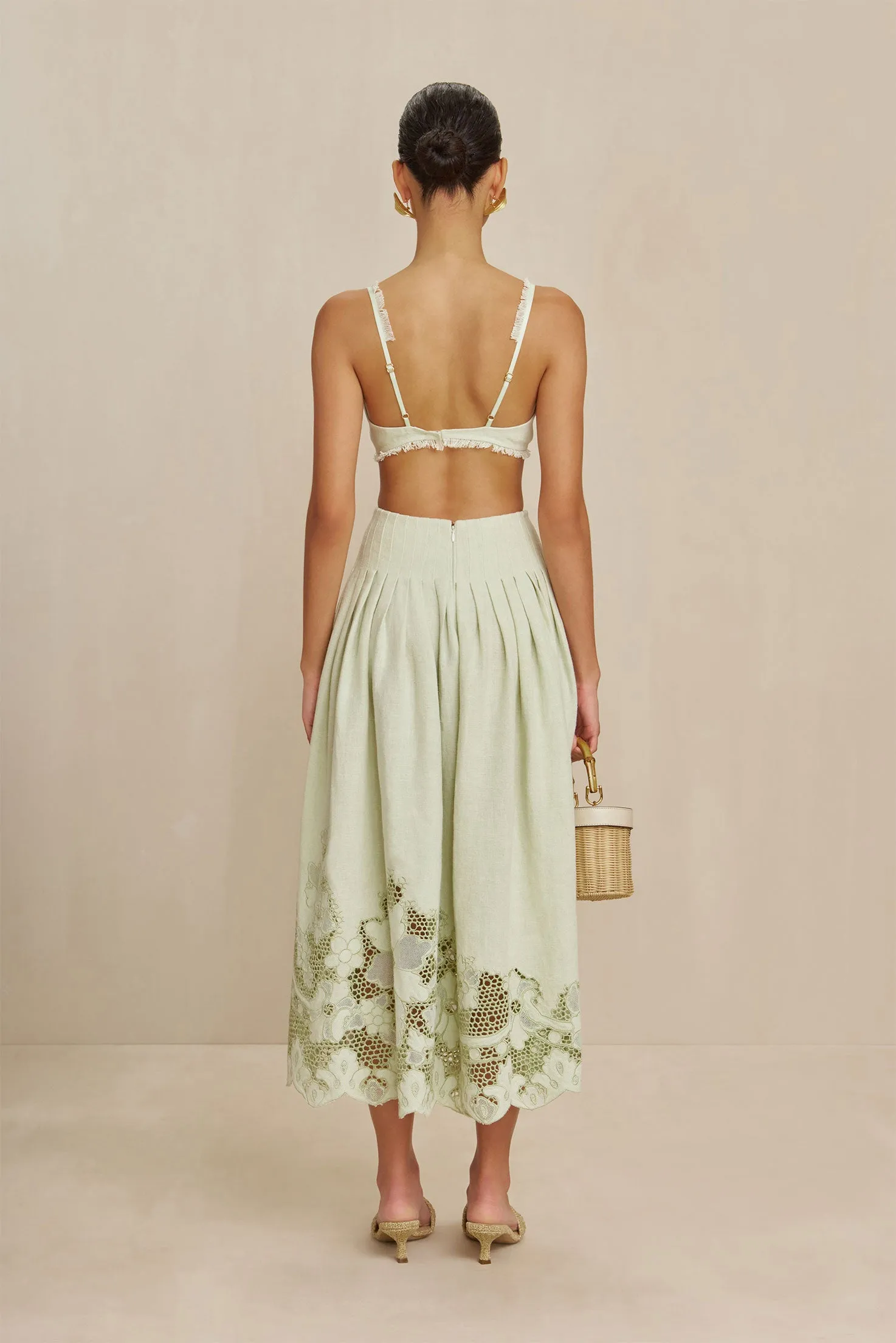 DARINA SKIRT - LIGHT HONEYDEW sold by Cult Gaia product image thumbnail 4