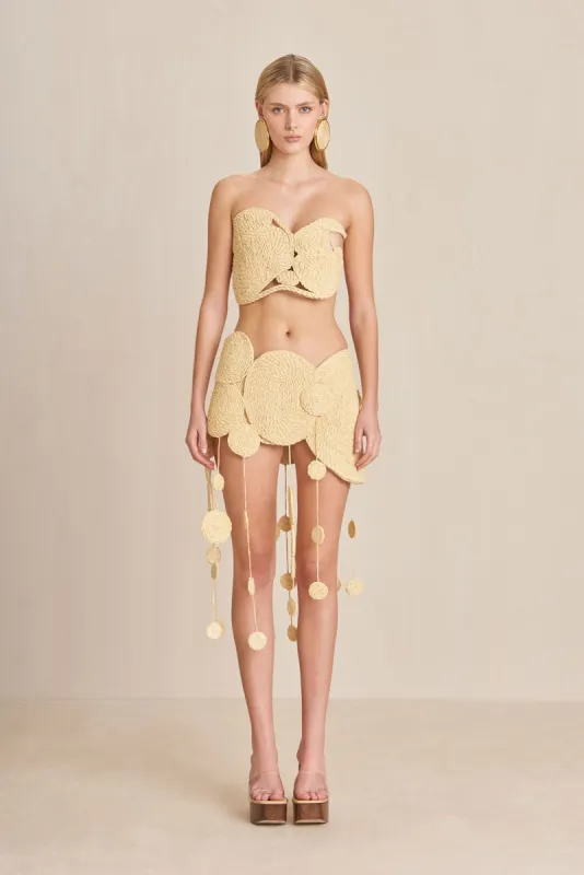 ANYA SKIRT - NATURAL sold by cult gaia