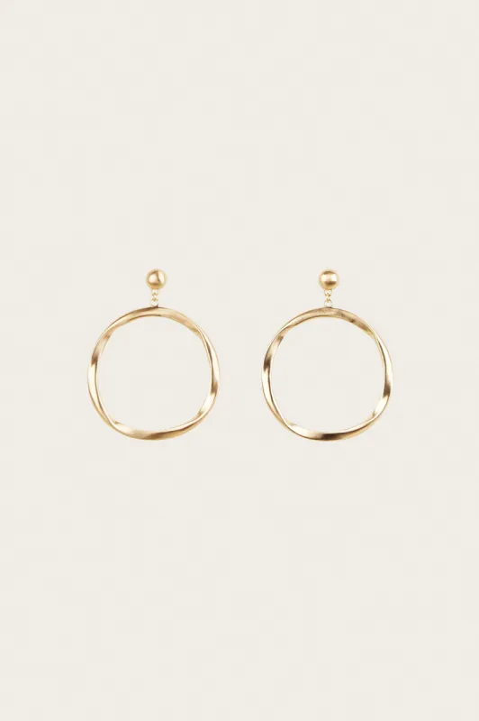 SERENA EARRING - BRUSHED BRASS sold by Cult Gaia