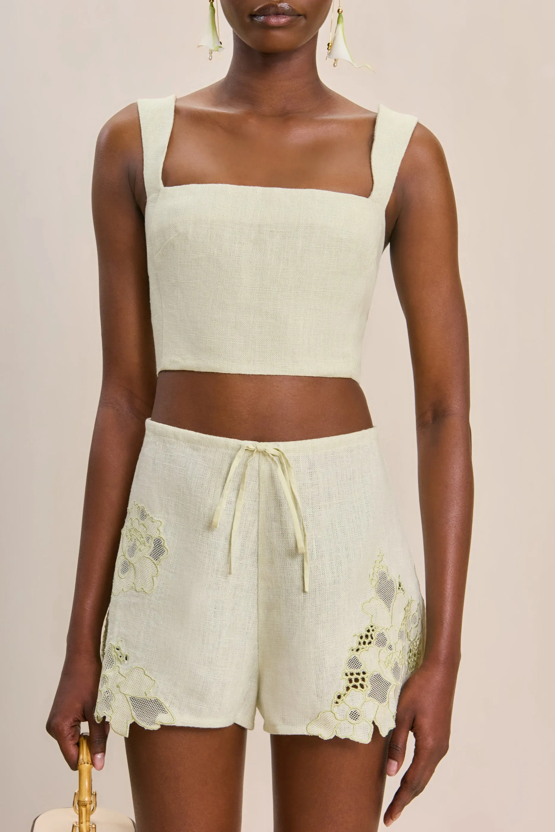 CAMILLA TOP - LIGHT HONEYDEW sold by Cult Gaia product image thumbnail 2