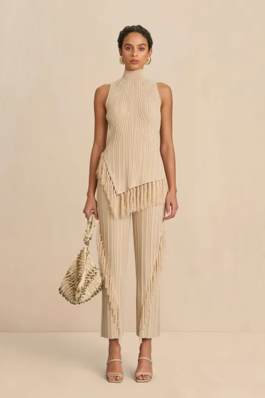 MAUDE KNIT PANT - ECRU sold by cult gaia