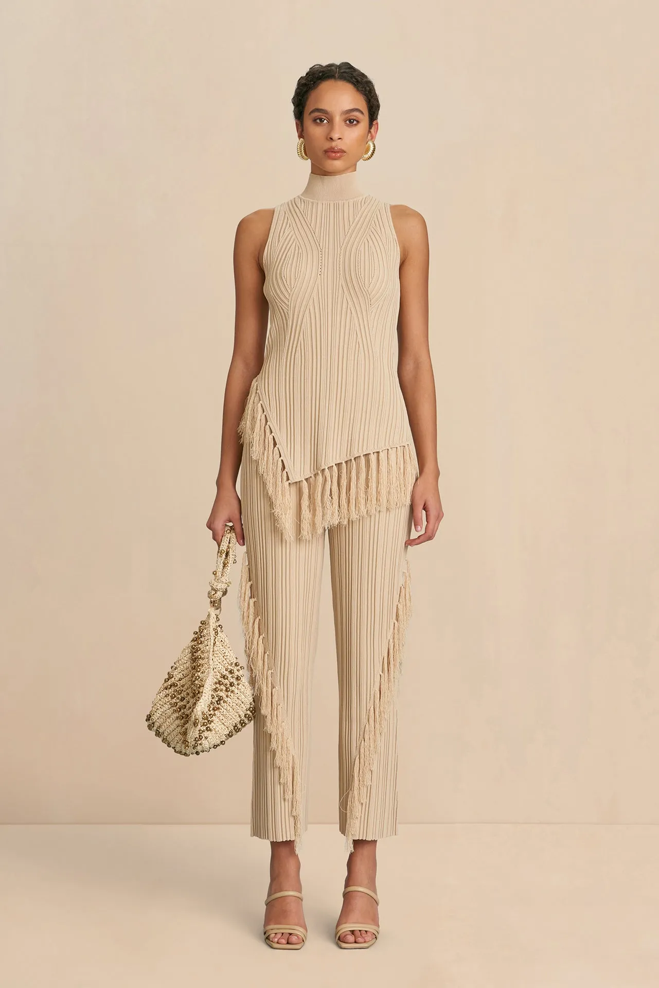 MAUDE KNIT PANT - ECRU sold by cult gaia