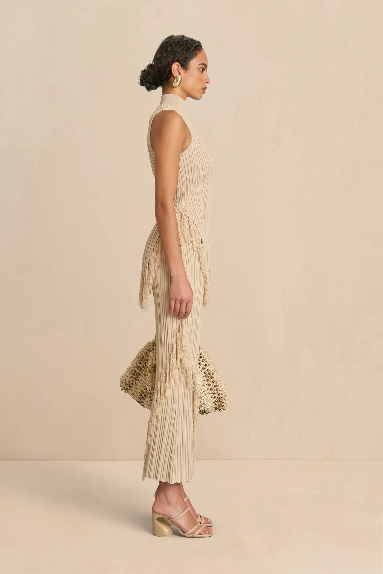 MAUDE KNIT PANT - ECRU sold by cult gaia product image thumbnail 2