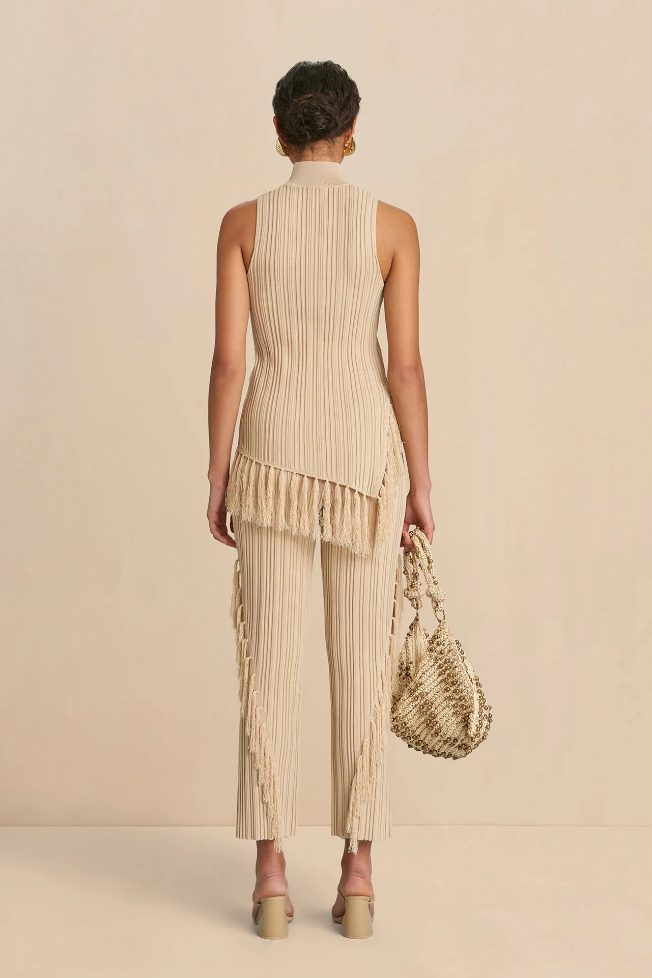 MAUDE KNIT PANT - ECRU sold by cult gaia product image thumbnail 3