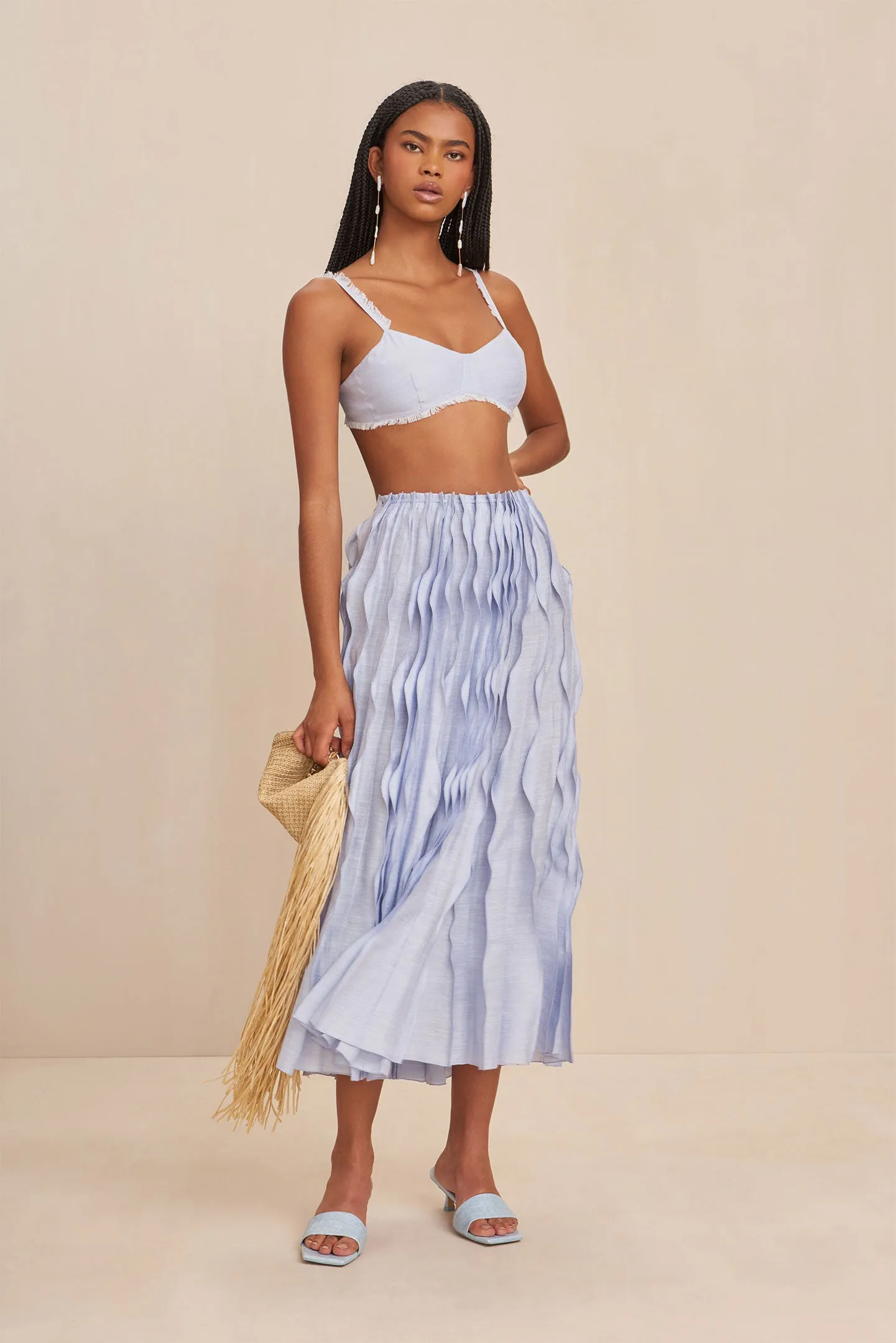 JAYLIN SKIRT - MARINE sold by cult gaia product image thumbnail 2