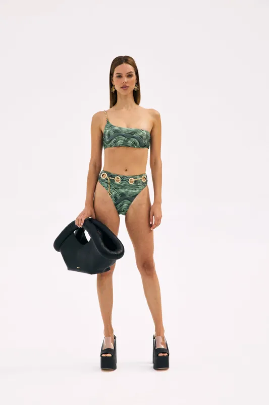 JIANNA BIKINI BOTTOM - SALTATION BASIL MULTI sold by cult gaia