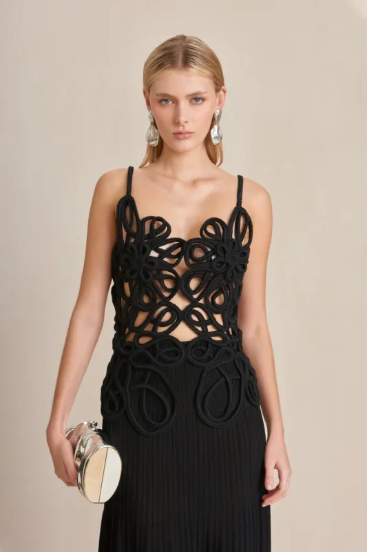 NALDA KNIT DRESS - BLACK sold by Cult Gaia