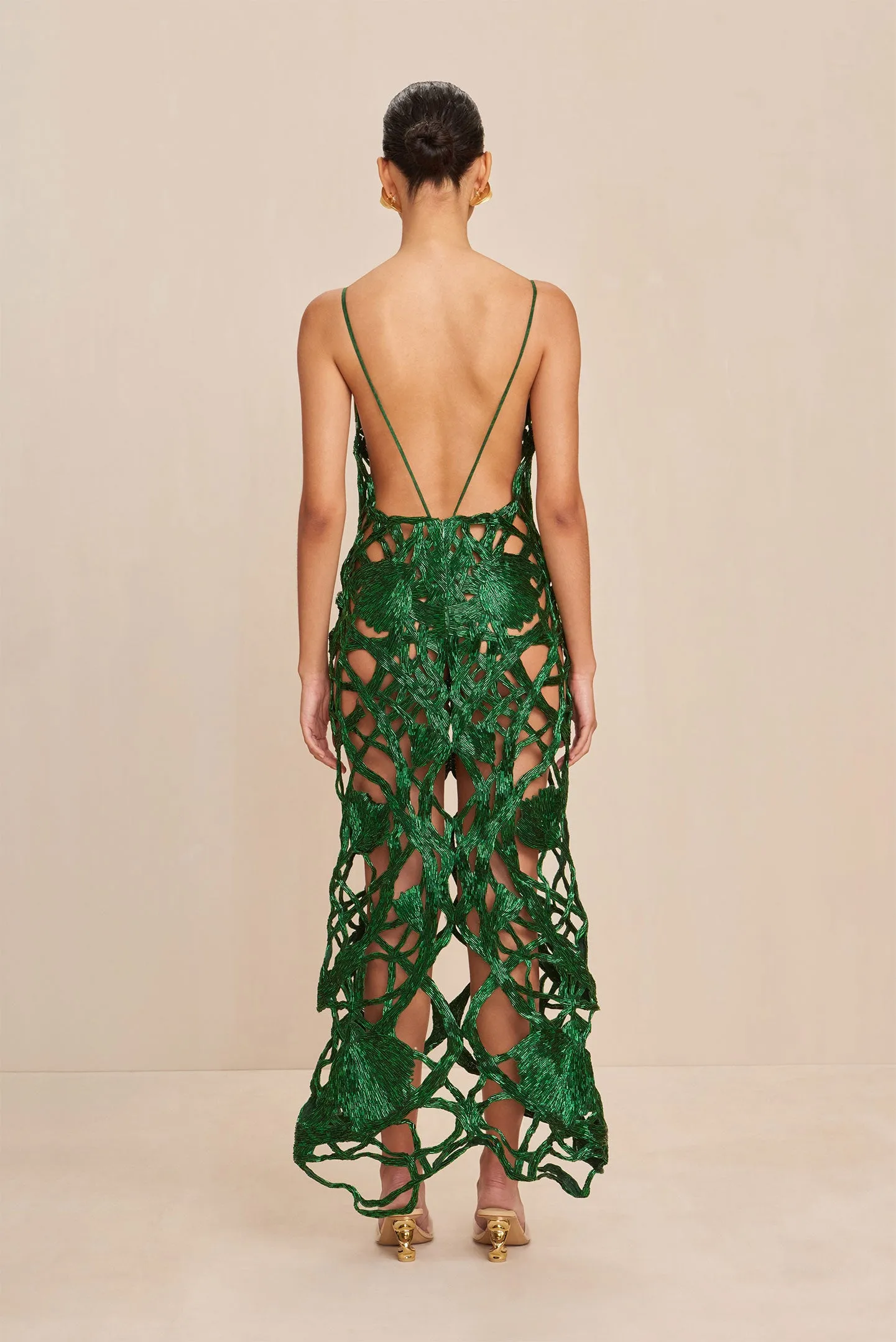 SITA GOWN - MALACHITE sold by Cult Gaia product image thumbnail 4