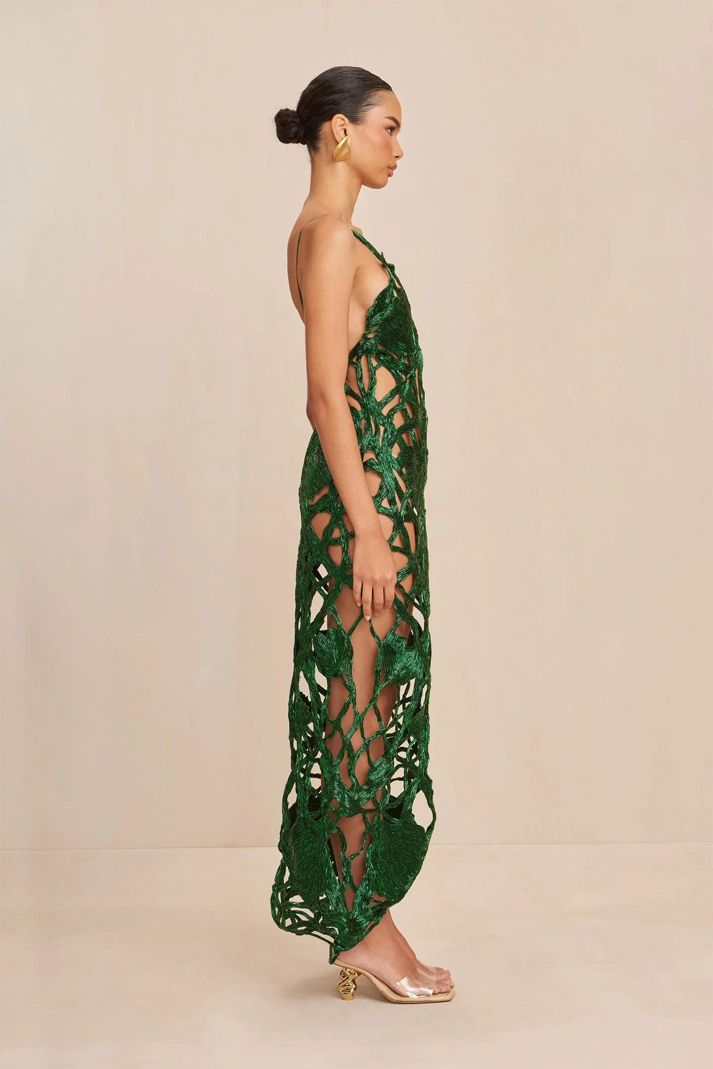 SITA GOWN - MALACHITE sold by Cult Gaia product image thumbnail 3