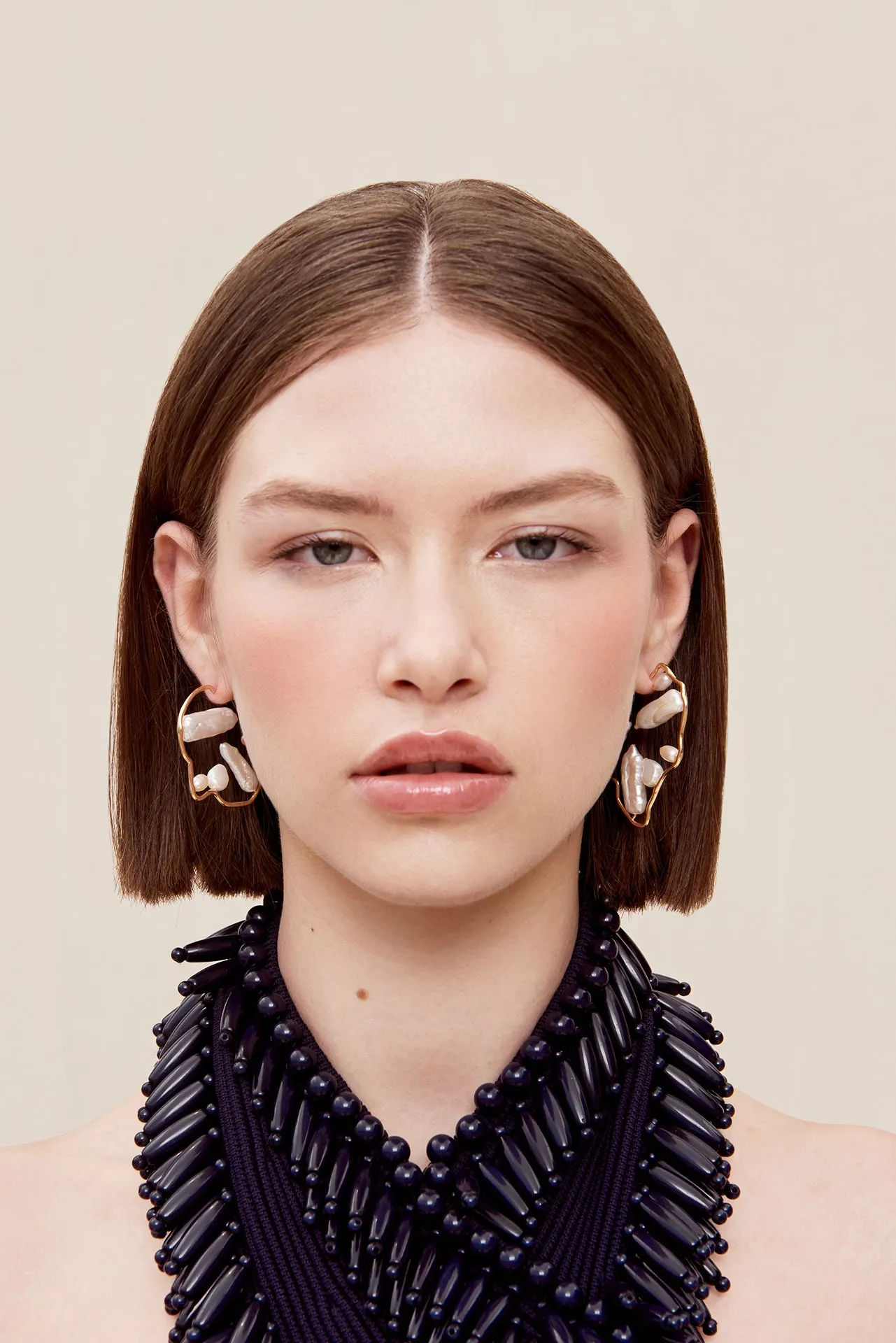 JUANA EARRING - PEARL sold by cult gaia product image thumbnail 2