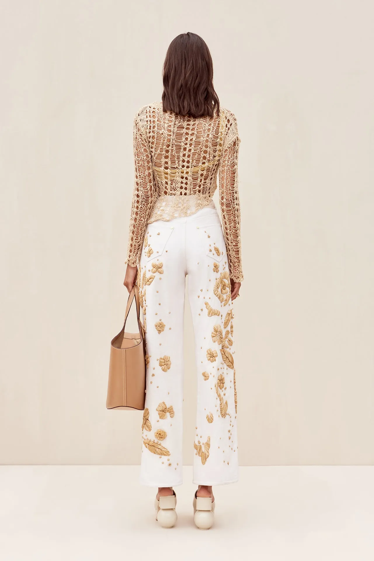 JARLI PANT - INDU ECRU sold by cult gaia product image thumbnail 5