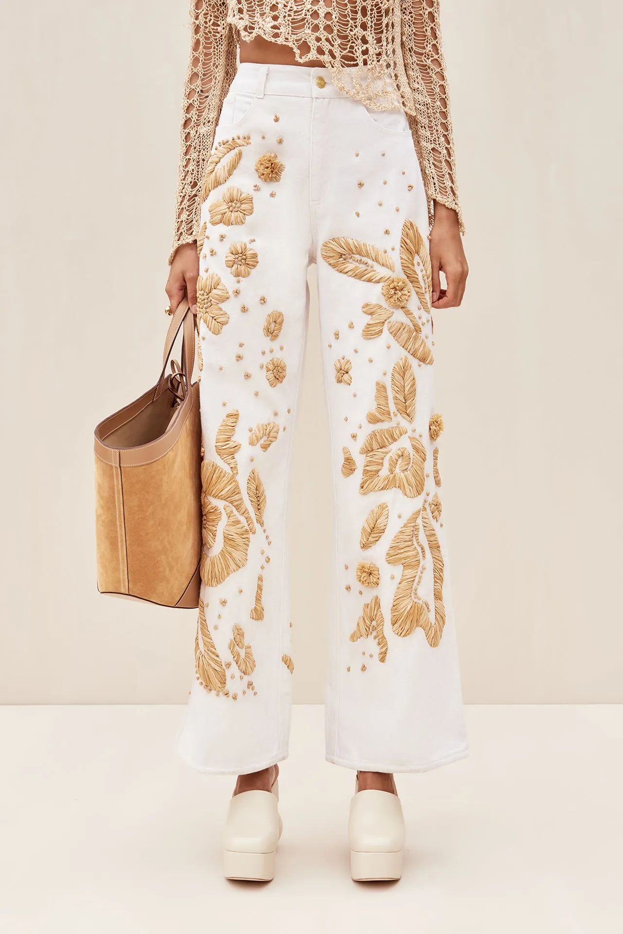 JARLI PANT - INDU ECRU sold by cult gaia product image thumbnail 2