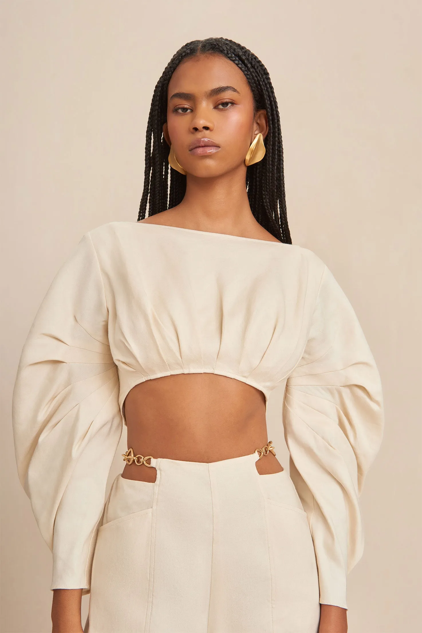 BRENNA TOP - BEACH sold by cult gaia