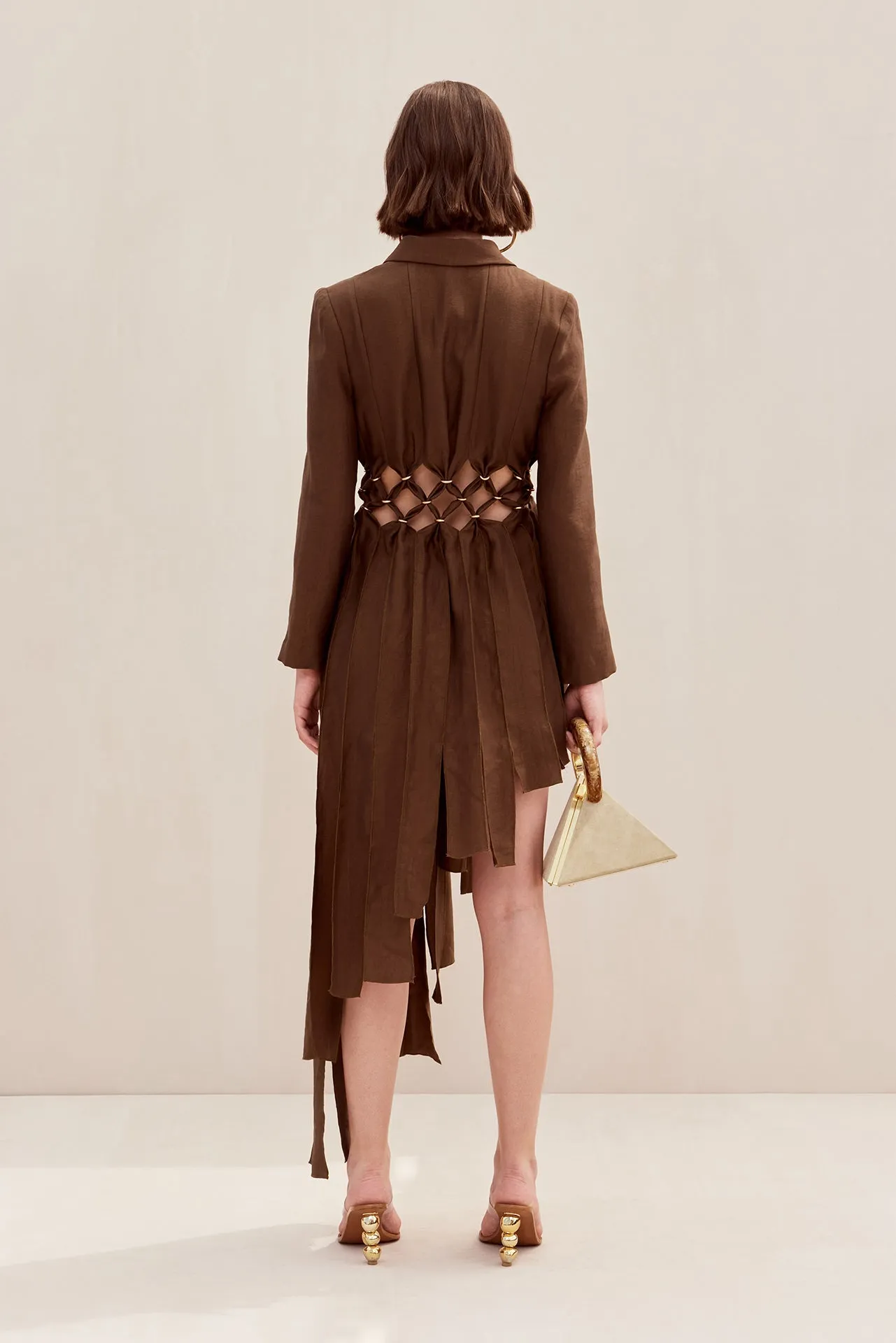 ELANA DRESS - AFFOGATO sold by cult gaia product image thumbnail 4