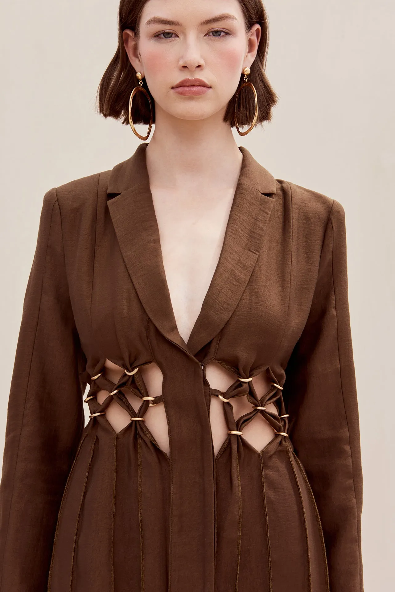 ELANA DRESS - AFFOGATO sold by cult gaia product image thumbnail 2