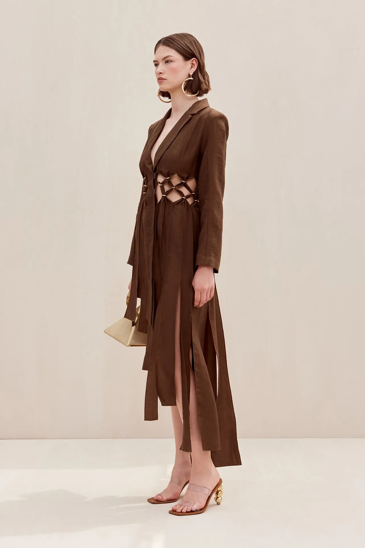 ELANA DRESS - AFFOGATO sold by cult gaia product image thumbnail 3