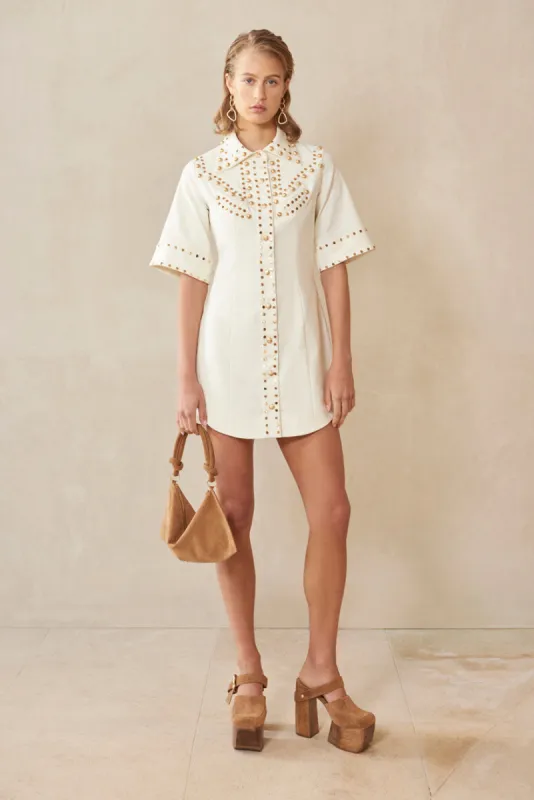 ANIKA DRESS - OFF WHITE sold by cult gaia