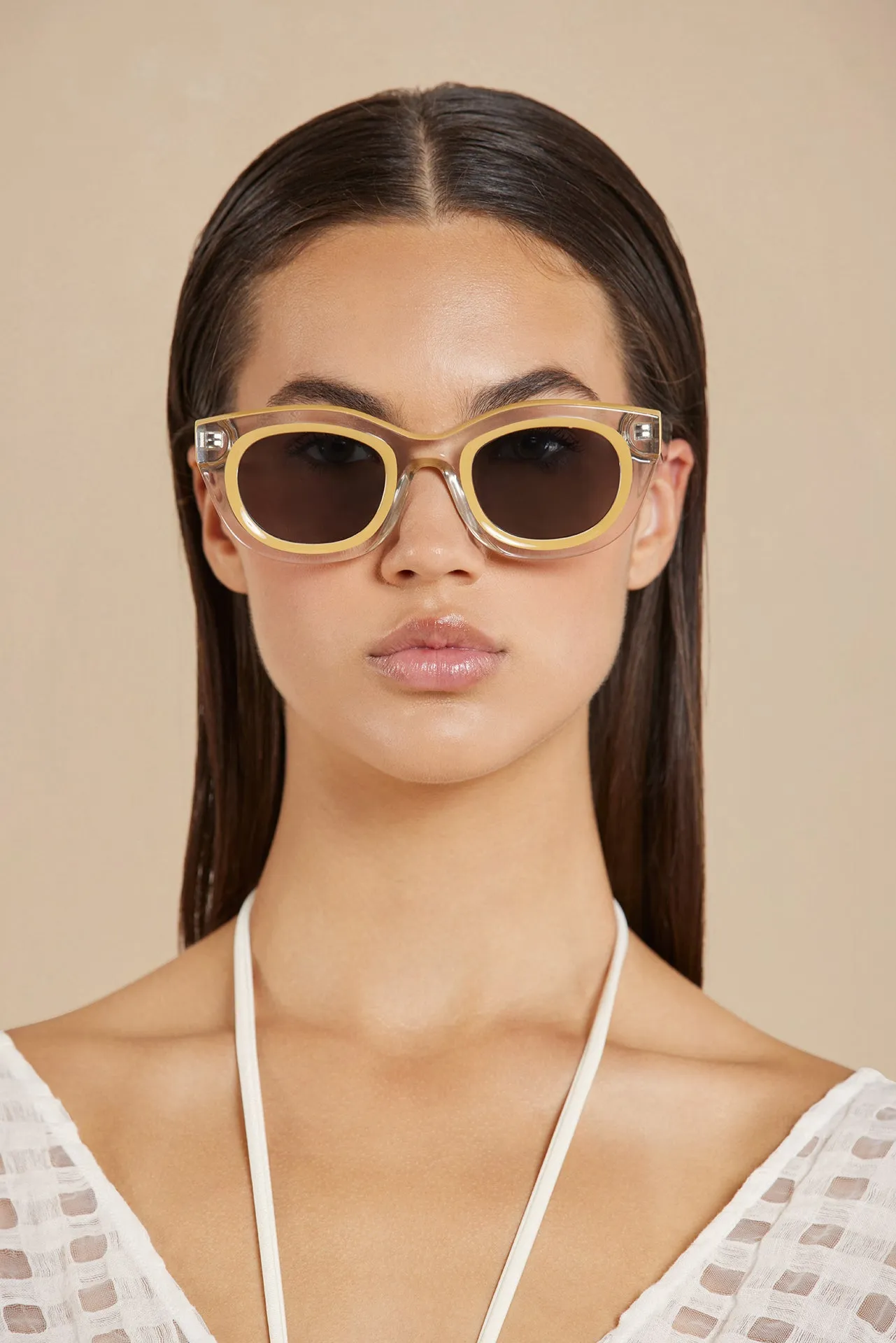 LILI SUNGLASSES - OFF WHITE sold by cult gaia product image thumbnail 2