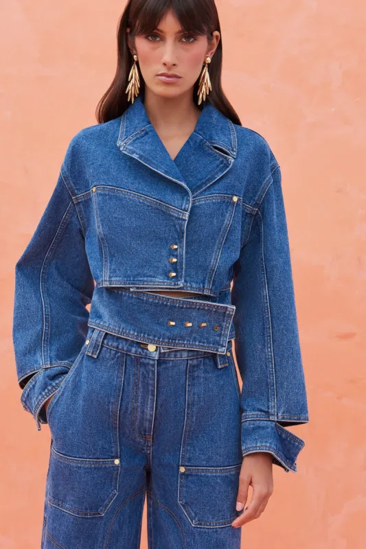 GEORGIA JACKET - INDIGO sold by cult gaia