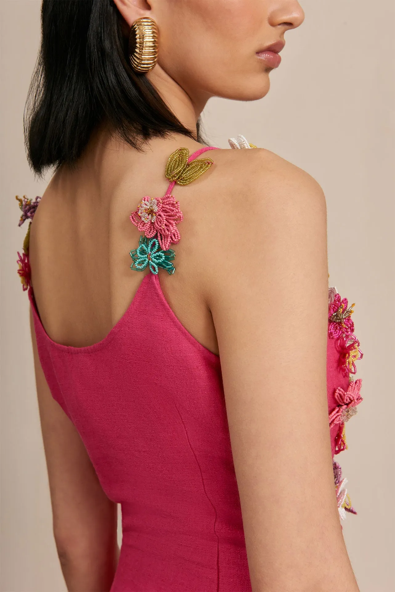 RHODES DRESS - SANGRIA sold by cult gaia product image thumbnail 4