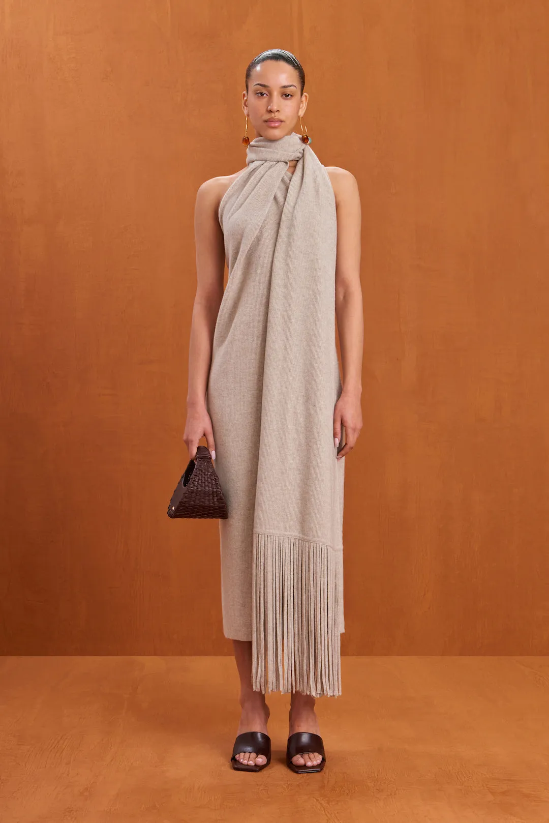 JORDEN KNIT DRESS - MILLET sold by Cult Gaia product image thumbnail 3