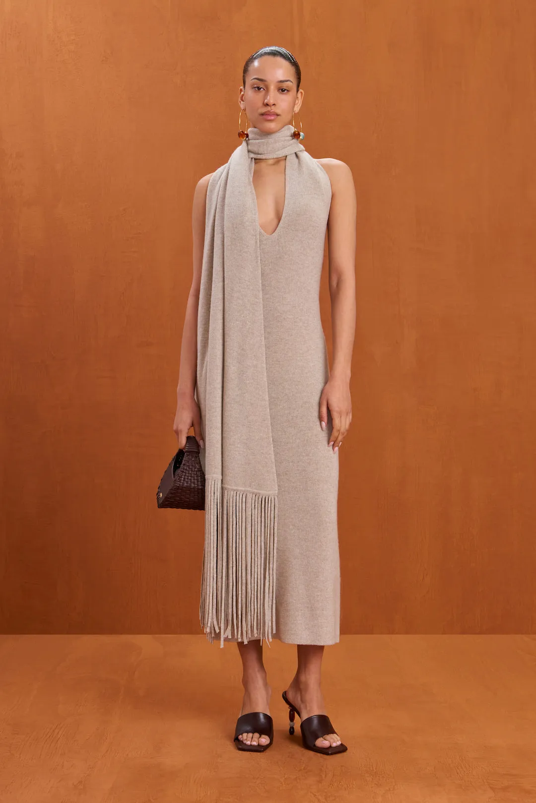 JORDEN KNIT DRESS - MILLET sold by Cult Gaia