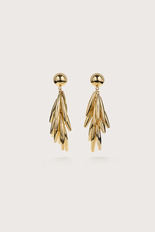 SUNELLA EARRING - SHINY BRASS made by cult gaia