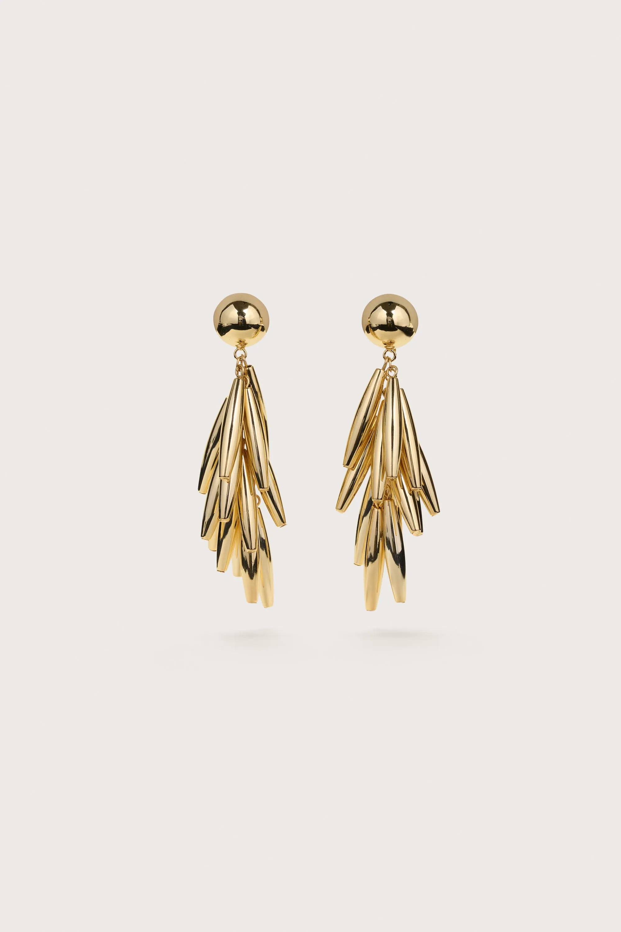 SUNELLA EARRING - SHINY BRASS sold by cult gaia