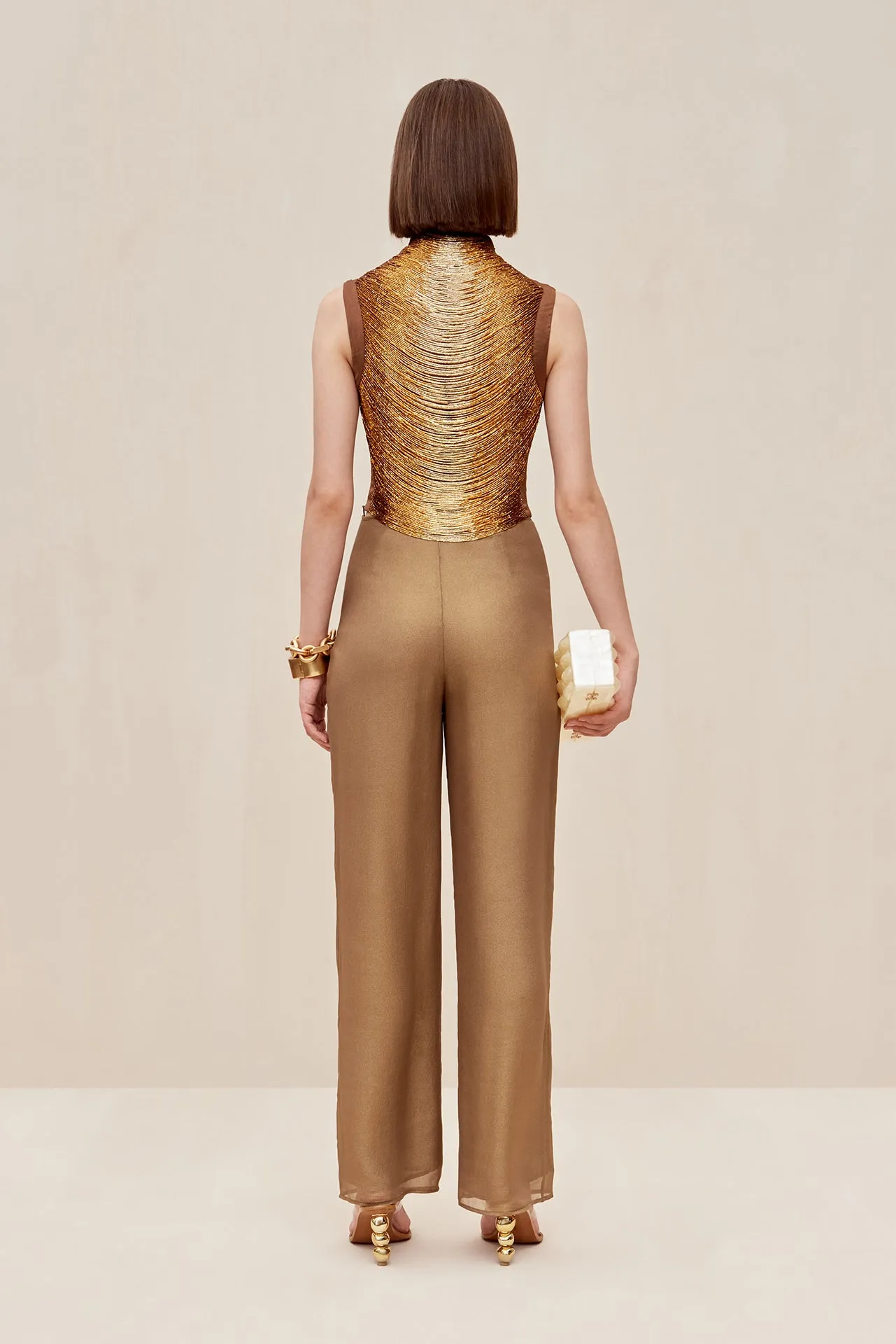 BISOU PANT - GOLD sold by cult gaia product image thumbnail 3