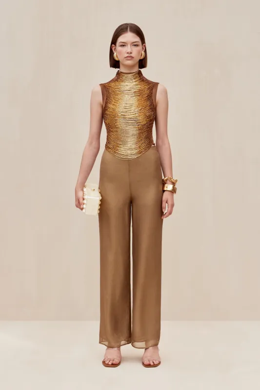 BISOU PANT - GOLD sold by cult gaia
