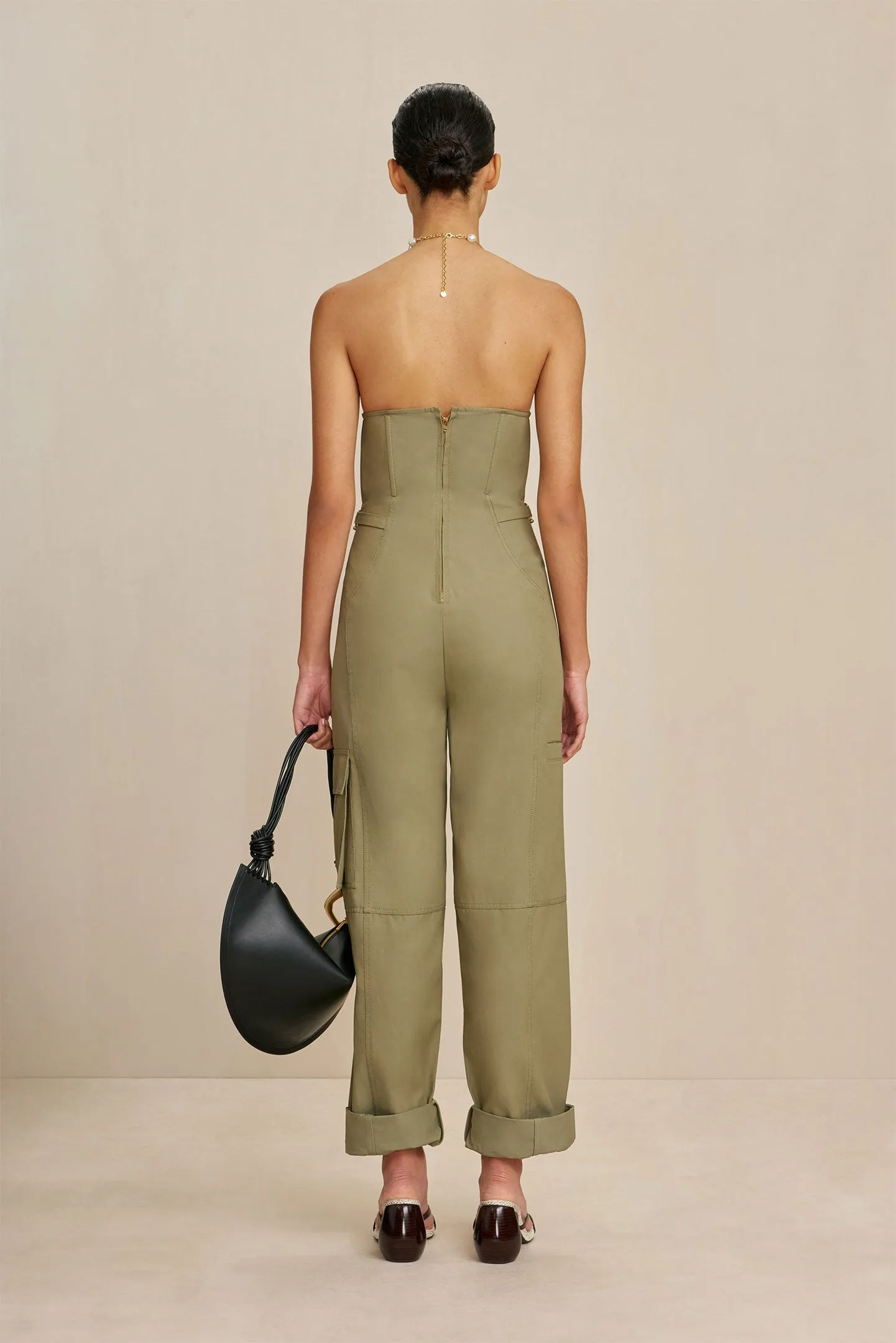 VIRGINIA JUMPSUIT - TEA sold by cult gaia product image thumbnail 5