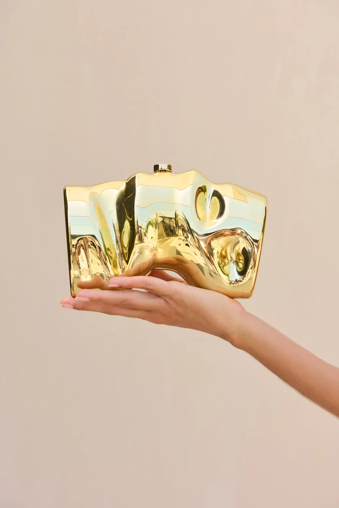 SCRUNCH CLUTCH - SHINY GOLD sold by Cult Gaia product image thumbnail 2